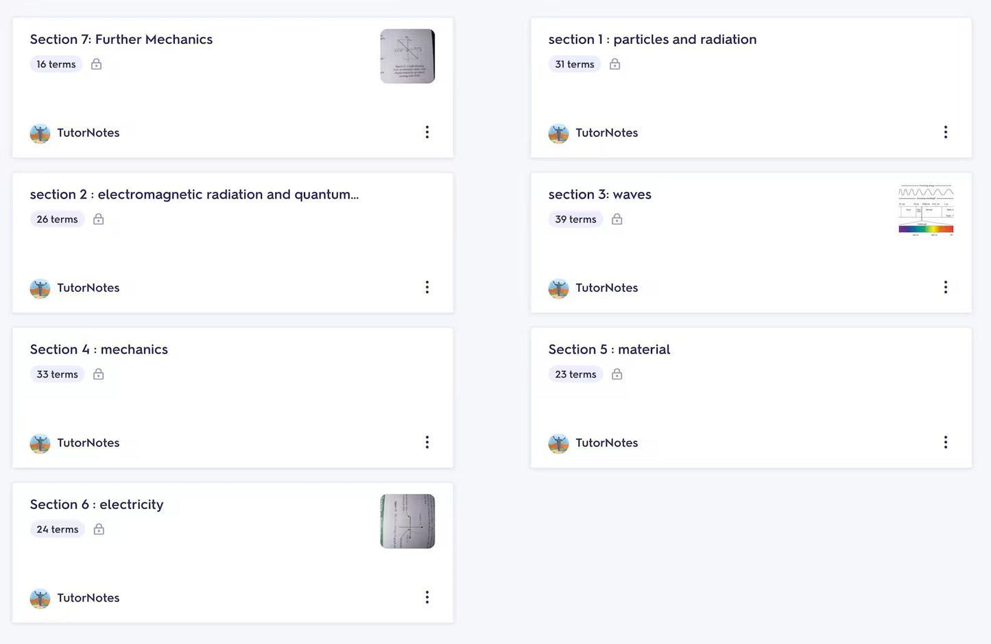 AQA physics flashcards