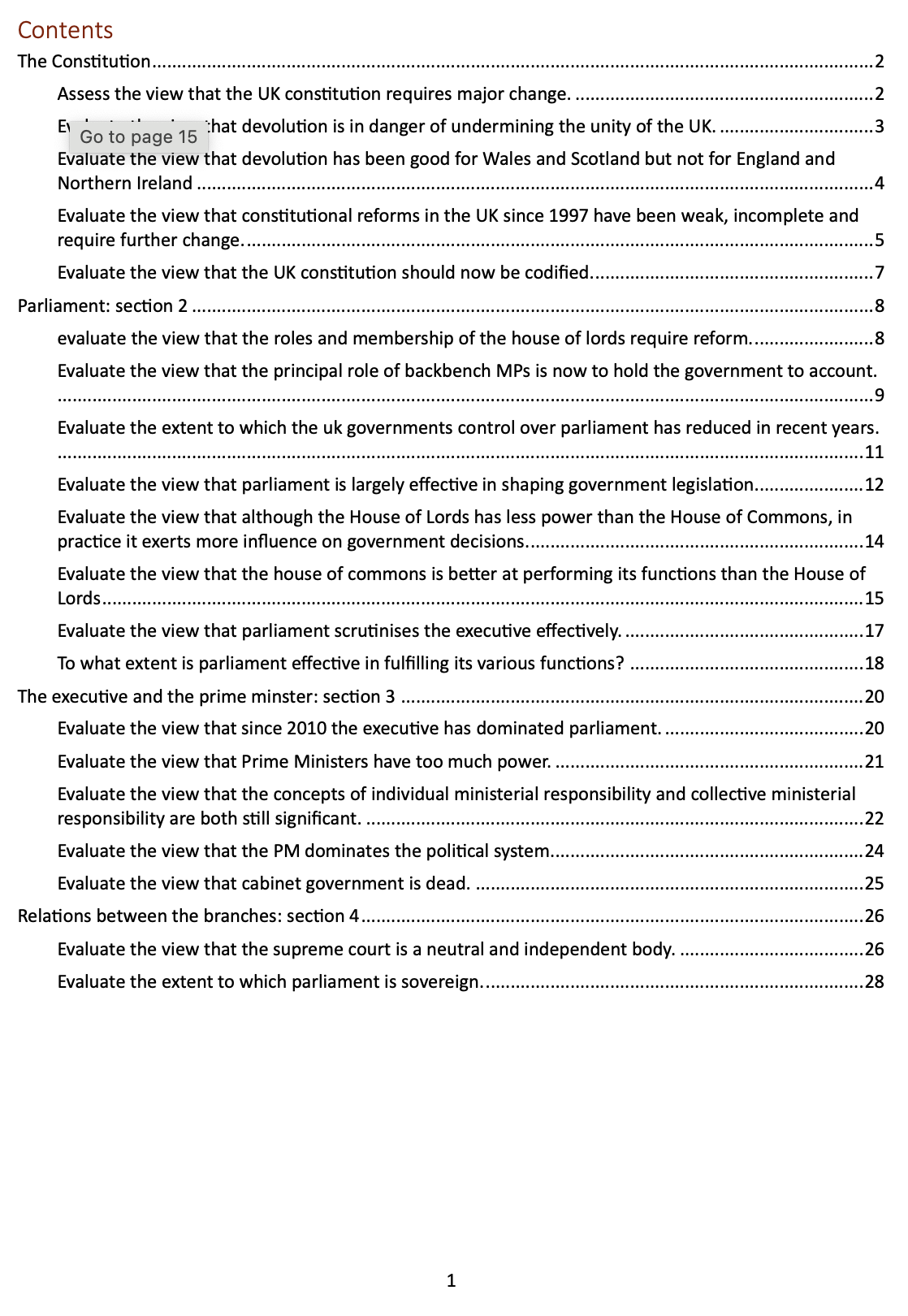 Politics Paper 2