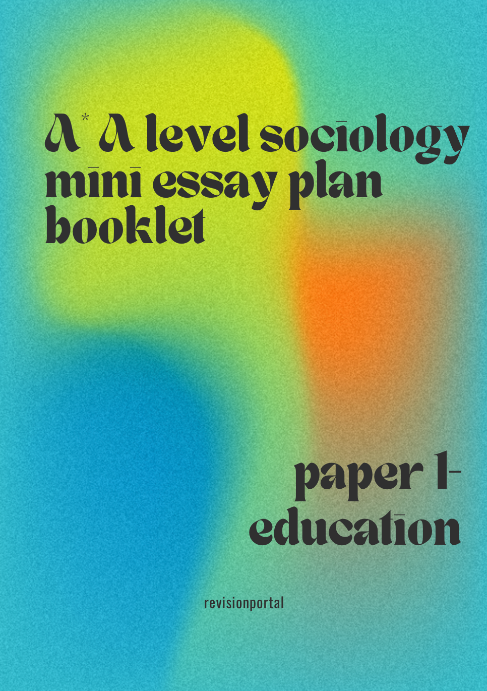 3 A* AQA sociology paper 1 essay plans